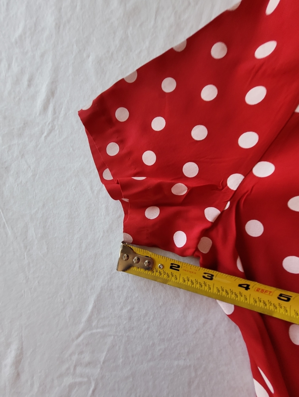 VTG My Michelle Red & White Polka Dot Mini Dress Size 11/12 - Picture 9 of 11